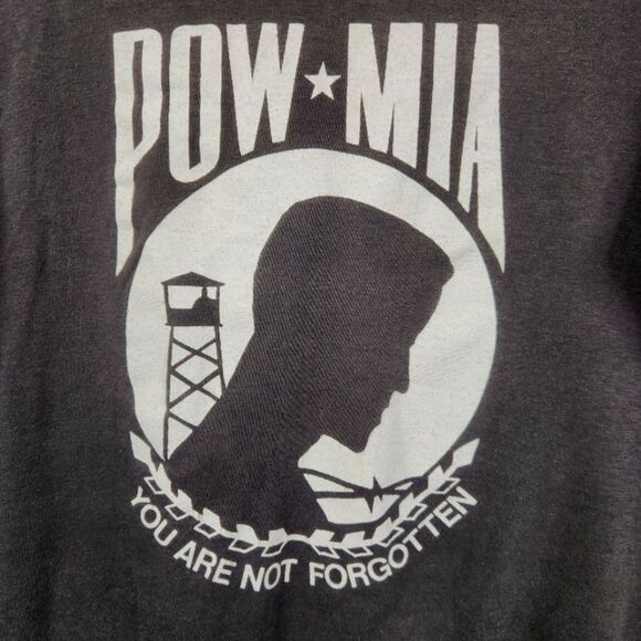 Vintage POW MIA 1991 Memorial Day Weekend Americans Supporting Americans Tee L - Picture 3 of 7